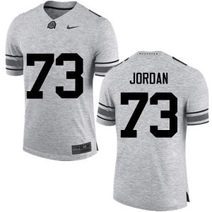 Men's Ohio State Buckeyes #73 Michael Jordan Gray Nike NCAA College Football Jersey Top Deals ZKY6444TP